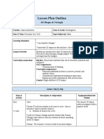 Lesson Plan Outline: 2D Shapes & Triangle