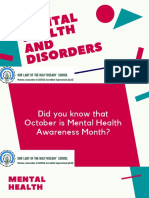 1 - Mental Health and Disorders