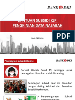 Sosialisasi Petugas Pengkinian Data Nasabah Penerima Subsidi Pangan DKI Jakarta