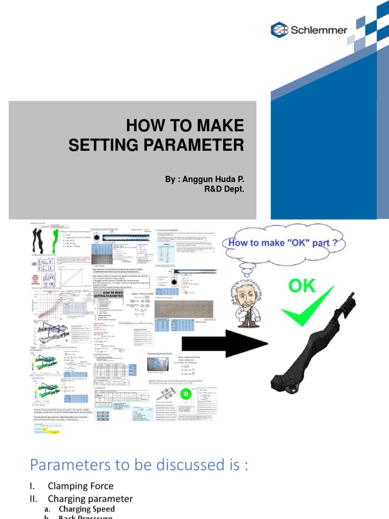 Injection Molding Parameter Settings Guide | PDF | Melting Point | Melting