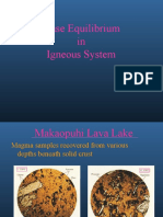 Phase Equilibrium in Igneous System