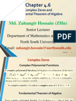 Md. Zahangir Hossain (ZHN) : Complex Zeros and Fundamental Theorem of Algebra