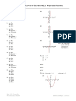 Odd-Numbered Answers To Exercise Set 2.2: Polynomial Functions