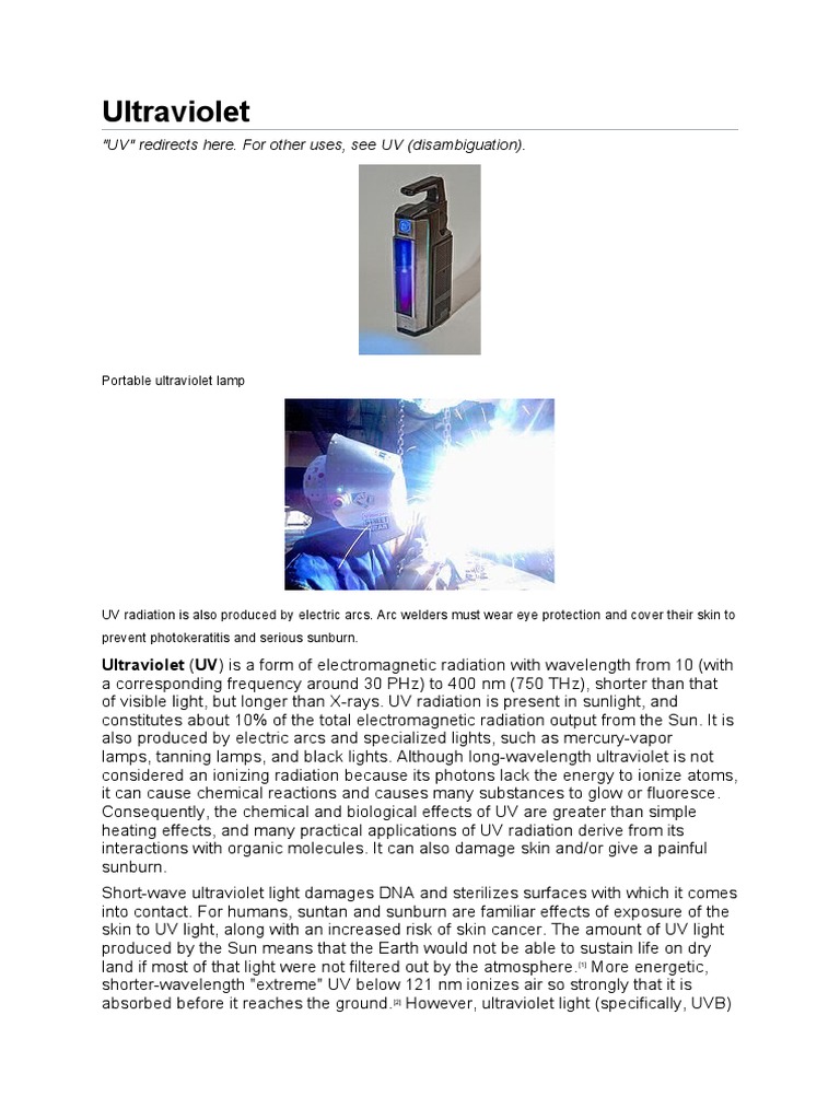 Understanding the Spectrum of Ultraviolet Radiation: Its Properties ...