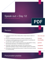 Speakout - Day 12