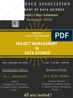 Project Management IN Data Science: St. Joseph's College (Autonomous) Tiruchirappalli - 620 002