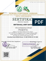 E-Sertifikat Webinar DPC Kota Yogyakarta (MIFTAKHUL ARIF NAFIA)