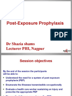 Post-Exposure Prophylaxis: DR Shazia Shams Lecturer PHI, Nagpur
