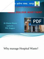 Bio-Medical Waste Management RULES, 2016,2018 .WHAT'S NEW?: DR Shazia Shams Lecturer, PHI, Nagpur