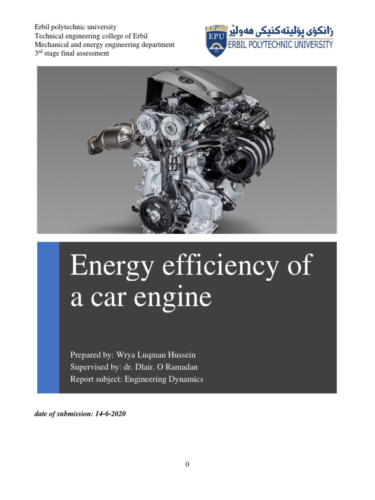 Car Engine Energy Efficiency Analysis | PDF | Engines | Diesel Engine
