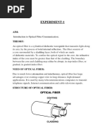 Experiment-1: Introduction To Optical Fiber Communication