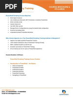 Powershell Scripting Training: Course Brochure & Syllabus