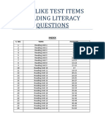 Reading Literacy - QUESTIONS PDF