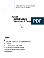 Asian Infrastructure Investment Bank: Mosc o W 2016