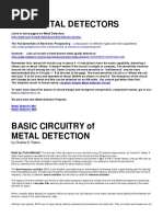 Basic Circuitry of Metal Detection