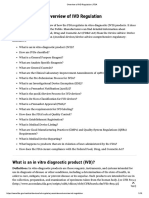 Overview of IVD Regulation - FDA