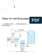 Steps For Handling Page Fault - Easy Notes