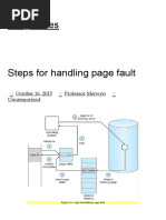 Steps For Handling Page Fault - Easy Notes