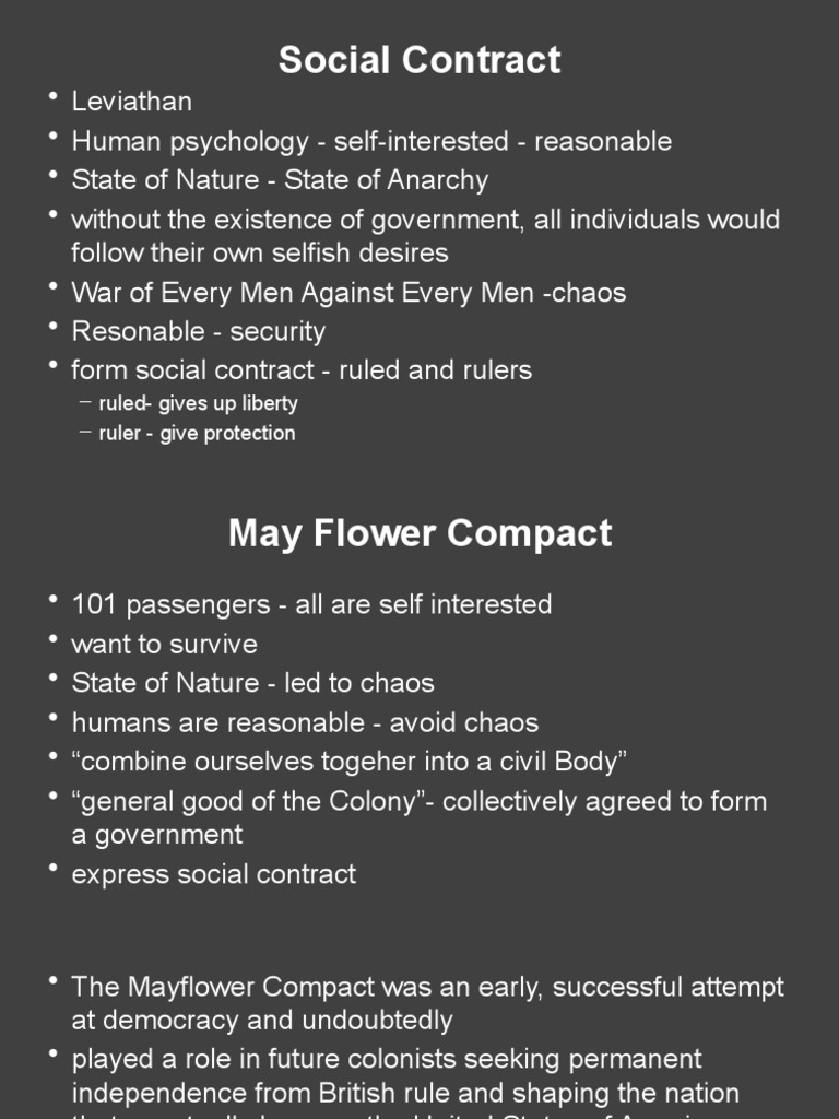 Social Contract: - Ruled-Gives Up Liberty - Ruler - Give Protection ...
