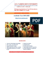 Shri Mata Vaishno Devi University: Academic Year 2019-2020