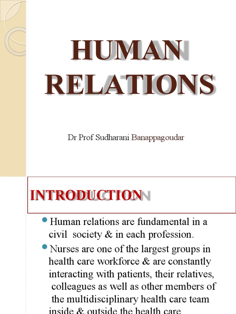 Human Relations | PDF | Attitude (Psychology) | Motivation