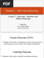 Module 1 - 8085 Microprocessor: Lecture 7 - Interrupts - Hardware and Software Interrupts