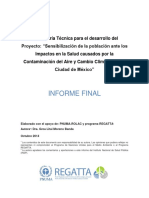 INFORME FINAL Sensibilizacion Salud y Cambio Climatico Mexico