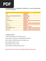 I. Tell Whether The Given Is An EXPRESSION or A SENTENCE. If It Is A Sentence, Identify Whether It Is A True or False Sentence