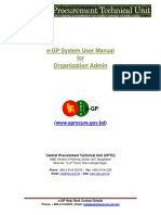 e-GP System User Manual - Organization Admin