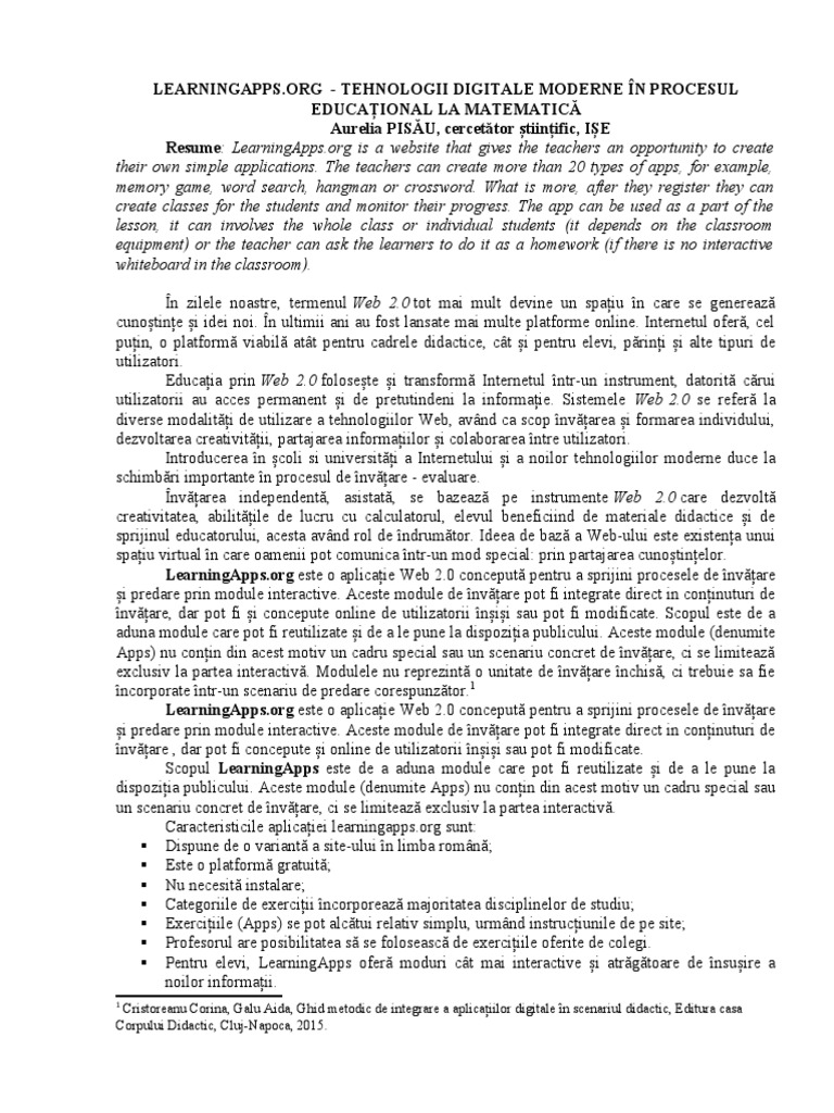 Learningapps articol pisau a 2017 pdf
