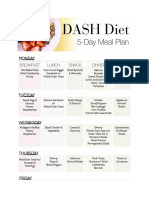 Dash Diet 5-Day Meal Plan