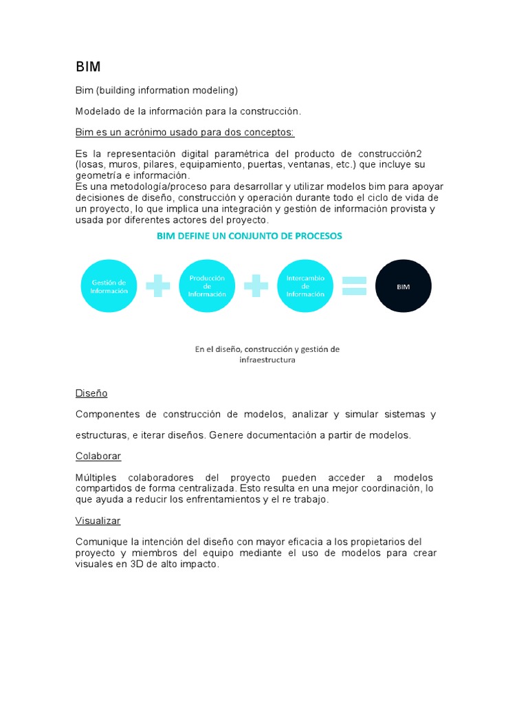 BIM | PDF | Modelado de información de construcción | Implementación