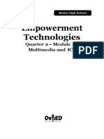 Empowerment Technologies: Quarter 2 - Module 12: Multimedia and ICT