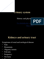 Symptoms, Exam Findings of Renal and Urinary Diseases