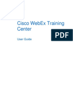 Cisco Webex Training Center: User Guide