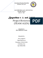 University of San Jose-Recoletos Law School Team Reviews Bayanihan Act