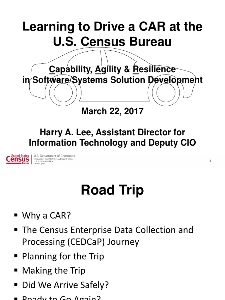 Learning To Drive A CAR at The U.S. Census Bureau | PDF | Census ...