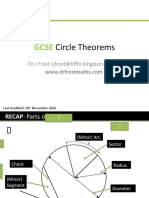 Circle Theorems: DR J Frost (Jfrost@tiffin - Kingston.sch - Uk)