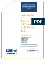 Management Report On JS Bank LTD