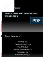 Production and Operations Strategies