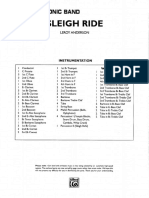 Paseo en Trineo Partitura Version para Banda PDF
