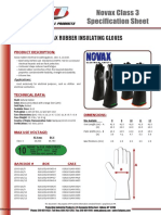 Novax Rubber Insulating Gloves: Product Description