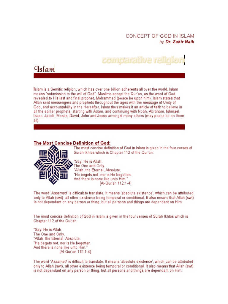 Understanding God in Islam | PDF | Tawhid | God In Islam