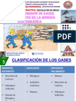 Ventilación de minas y fuentes de emisión de gases contaminantes