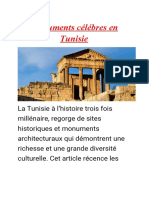 Monuments Célébres en Tunisie