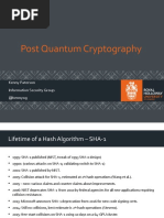 Post Quantum Cryptography: Kenny Paterson Information Security Group @kennyog