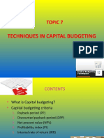 A201 - Topic 7 - Techniques in Capital Budgeting (Original) - PP DPP - Narration