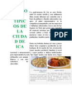 Plato S Tipic Os de LA Ciuda DDE ICA