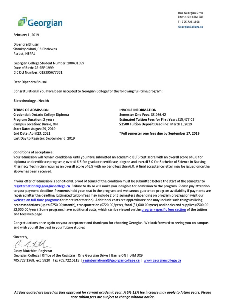 Offer Letter | PDF | University And College Admission | Banks