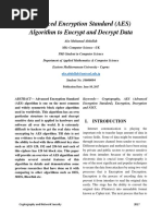 Advanced Encryption Standard (AES) Algorithm To Encrypt and Decrypt Data